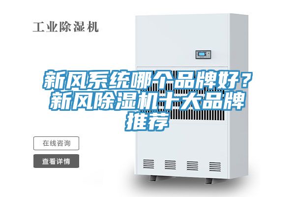 新風(fēng)系統(tǒng)哪個品牌好？新風(fēng)除濕機(jī)十大品牌推薦