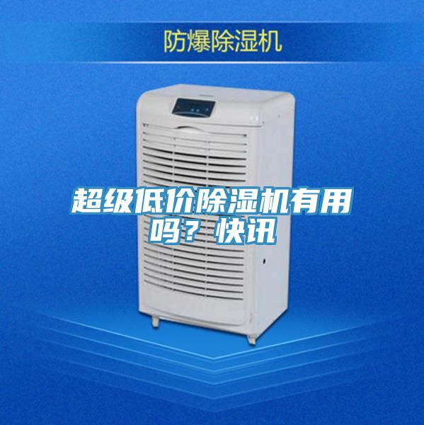 超級(jí)低價(jià)除濕機(jī)有用嗎？快訊