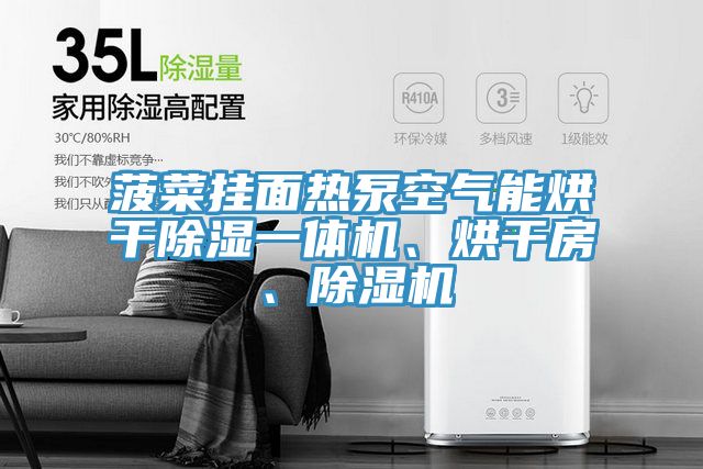 菠菜掛面熱泵空氣能烘干除濕一體機、烘干房、除濕機