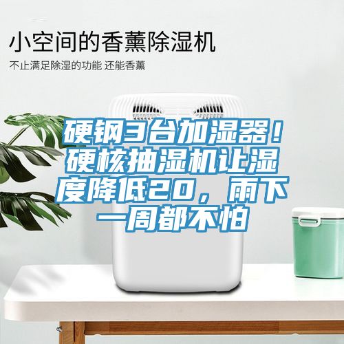 硬鋼3臺(tái)加濕器！硬核抽濕機(jī)讓濕度降低20，雨下一周都不怕