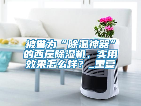 被譽(yù)為“除濕神器”的西屋除濕機(jī)，實(shí)用效果怎么樣？_重復(fù)