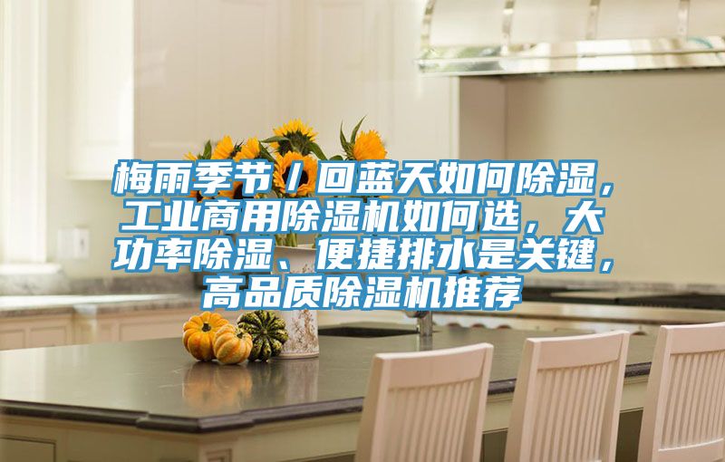 梅雨季節(jié)／回藍(lán)天如何除濕，工業(yè)商用除濕機(jī)如何選，大功率除濕、便捷排水是關(guān)鍵，高品質(zhì)除濕機(jī)推薦