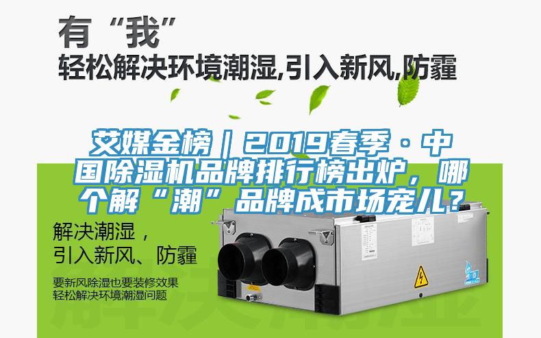 艾媒金榜｜2019春季·中國(guó)除濕機(jī)品牌排行榜出爐，哪個(gè)解“潮”品牌成市場(chǎng)寵兒？