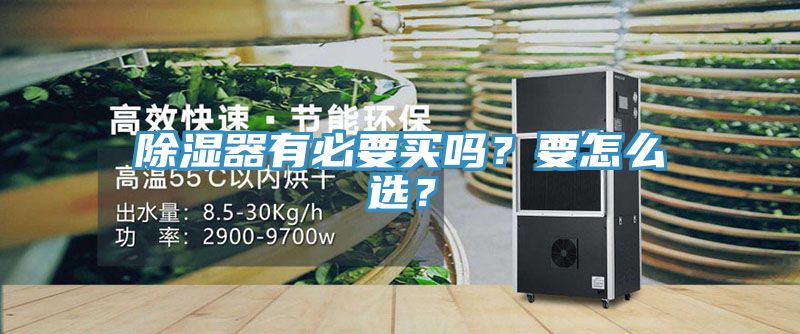 除濕器有必要買嗎？要怎么選？