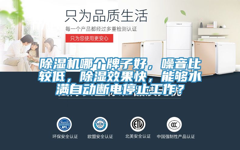除濕機(jī)哪個(gè)牌子好，噪音比較低，除濕效果快，能夠水滿自動(dòng)斷電停止工作？