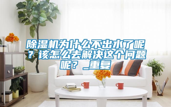 除濕機(jī)為什么不出水了呢？該怎么去解決這個(gè)問(wèn)題呢？_重復(fù)