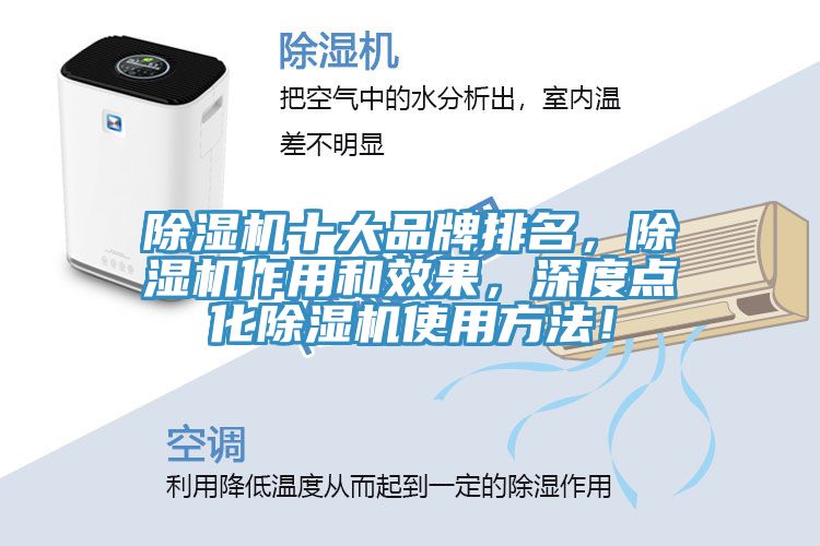 除濕機(jī)十大品牌排名，除濕機(jī)作用和效果，深度點(diǎn)化除濕機(jī)使用方法！