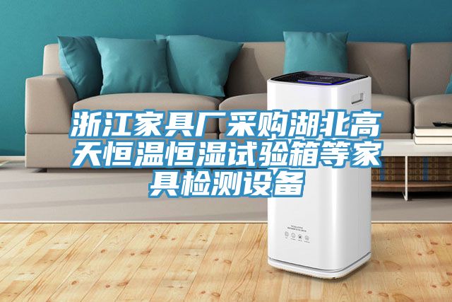 浙江家具廠采購湖北高天恒溫恒濕試驗(yàn)箱等家具檢測(cè)設(shè)備