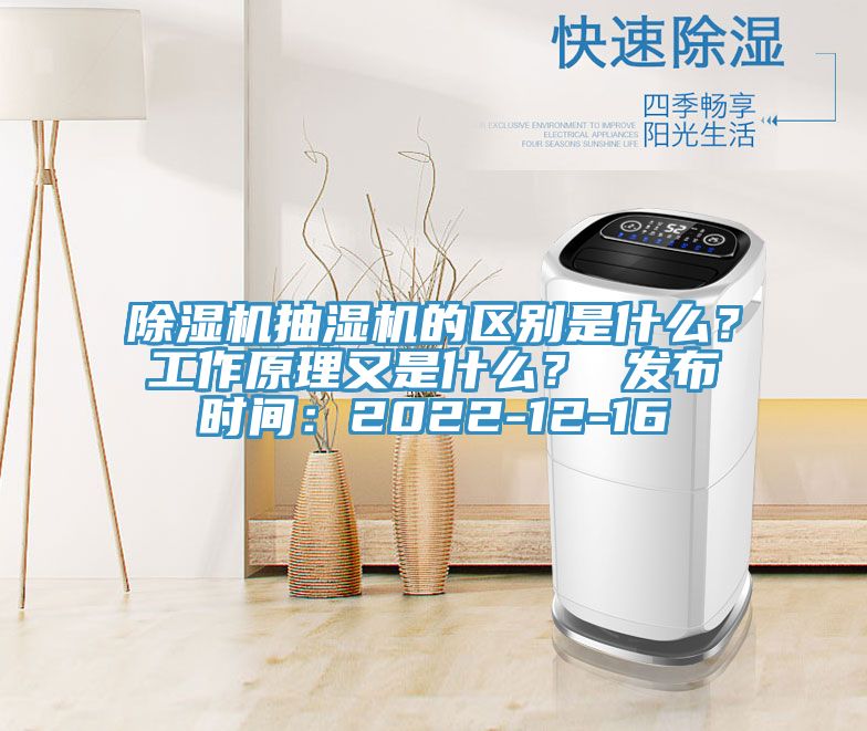 除濕機抽濕機的區(qū)別是什么？工作原理又是什么？ 發(fā)布時間：2022-12-16