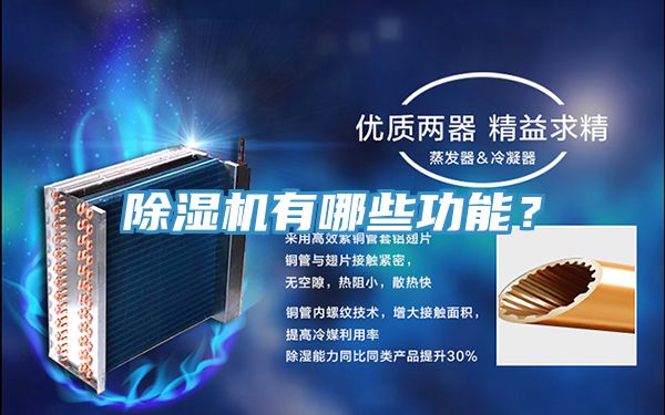 除濕機有哪些功能？